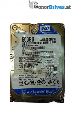 Western Digital WD500BEVT -WD500BEVT-22A0RT0 - 500GB